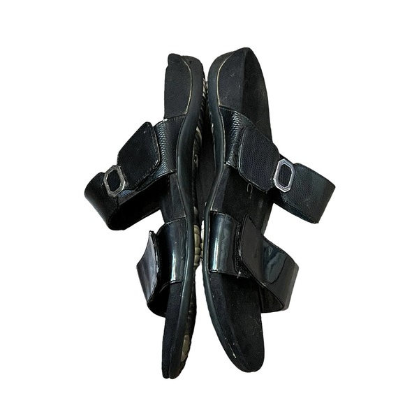 Vionic Womens Camila 341 Slide Sandals Black 10 Patent Leather Adjustable Straps - Picture 5 of 10